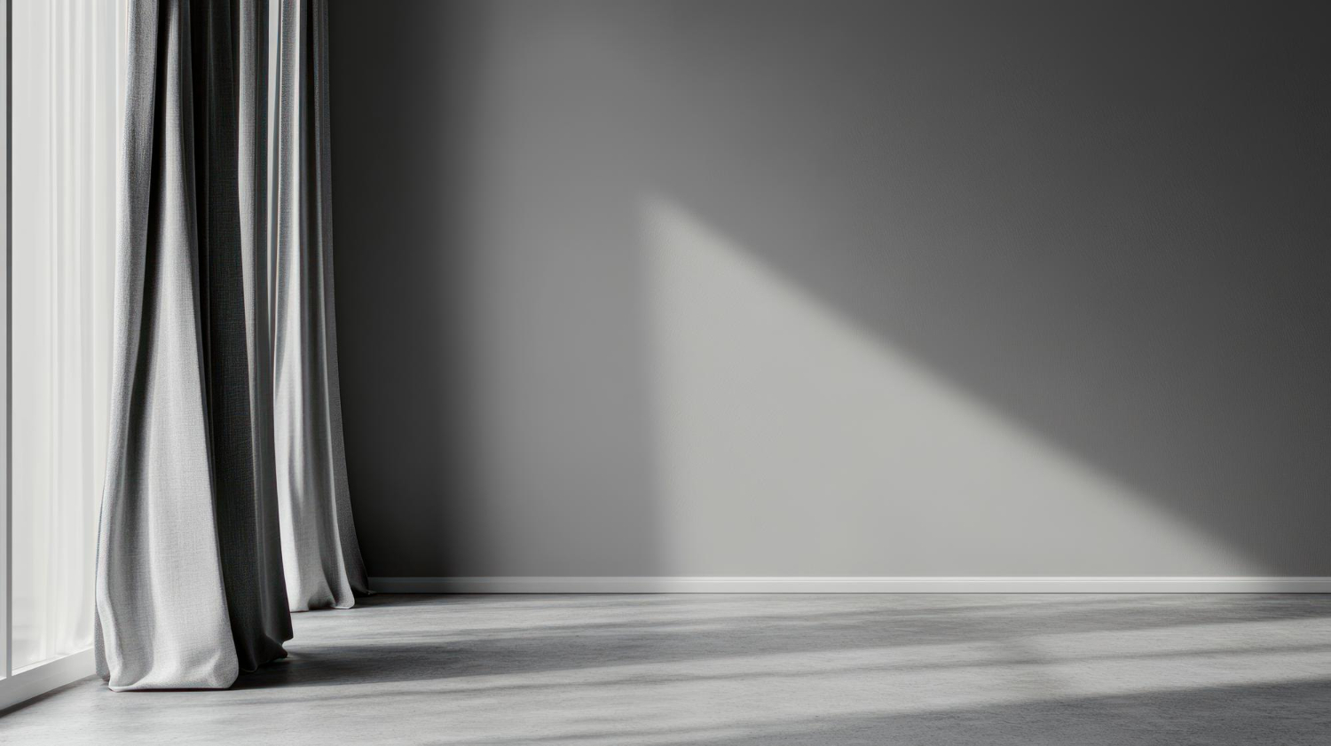 Jakie zasłony do szarej ściany?