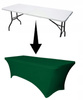 POKROWIEC na stół bankietowy cateringowy 180x76 cm butelkowa zieleń