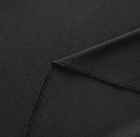 POKROWIEC na stół bankietowy cateringowy czarny SKIRTING falbana 200x90 cm