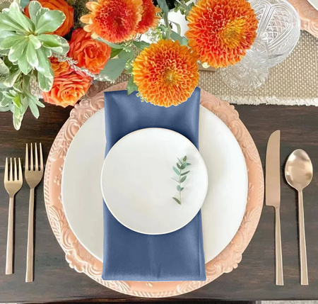 Serwetki SERWETA WELUROWA chłodny niebieski 10 sztuk 45x45cm