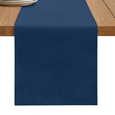 BIEŻNIK welurowy GRANATOWY na stół 40x275 cm