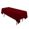 Obrus MATOWY WELUR bordowy na stół 140x240cm