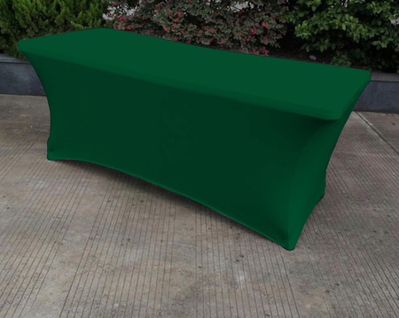POKROWIEC na stół bankietowy cateringowy 180x76 cm butelkowa zieleń