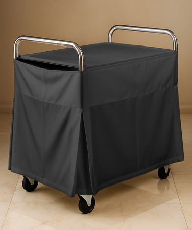 POKROWIEC obrus na stół wózek kelnerski CZARNY GŁADKI 85 cm