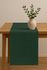 BIEŻNIK muślinowy BUTELKOWA ZIELEŃ na stół 40x275 cm