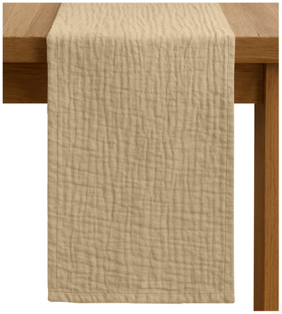 BIEŻNIK muślinowy BEŻOWY na stół 40x275 cm