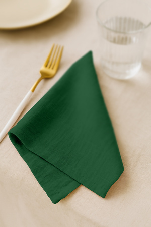Serwetki SERWETA MUŚLINOWA butelkowa zieleń 10 sztuk 45x45cm