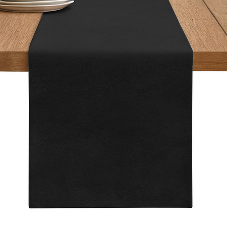 BIEŻNIK welurowy CZARNY na stół 40x275 cm