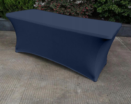 POKROWIEC na stół bankietowy cateringowy 180x76 cm granatowy