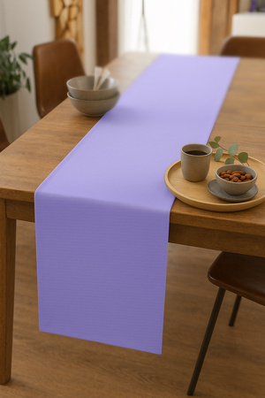 BIEŻNIK gładki LAWENDOWY na stół 40x275 cm
