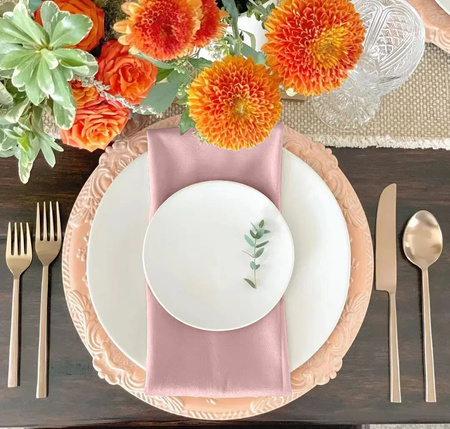 Serwetki SERWETA WELUROWA Pudrowy róż 10 sztuk 45x45cm