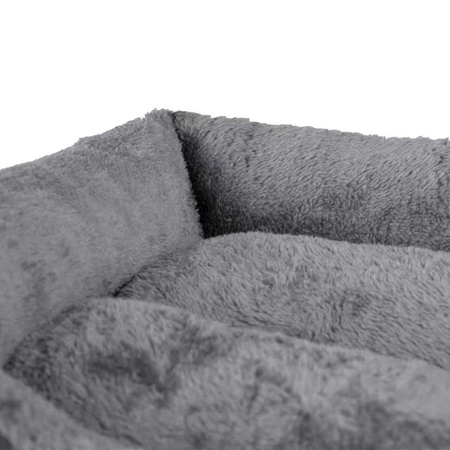 Leżanka legowisko dla DUŻEGO PSA XL: 80x60x14, szare, WODOODPORNY SPÓD