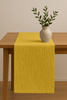 BIEŻNIK muślinowy MUSZTARDOWY na stół 40x275 cm