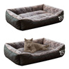 Leżanka legowisko dla psa, kota L: 60x45x14, szare, WODOODPORNY SPÓD