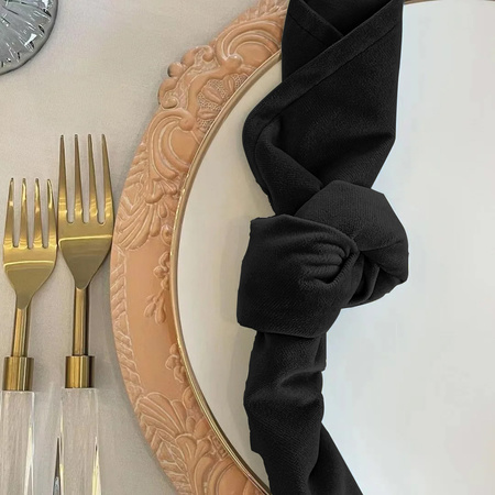 Serwetki SERWETA WELUROWA 10 sztuk 45x45cm CZARNY