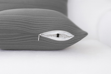 Poszewka dekoracyjna na poduszkę, ciemny szary