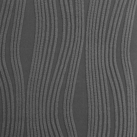 POKROWIEC na PUF, żakard wypukły, PASY, tkanina strukturalna, CIEMNY SZARY