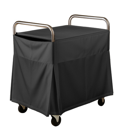 POKROWIEC obrus na stół wózek kelnerski CZARNY GŁADKI 85 cm