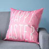 Poszewka WIELKANOCNA dekoracyjna na poduszkę, Happy Easter różowa