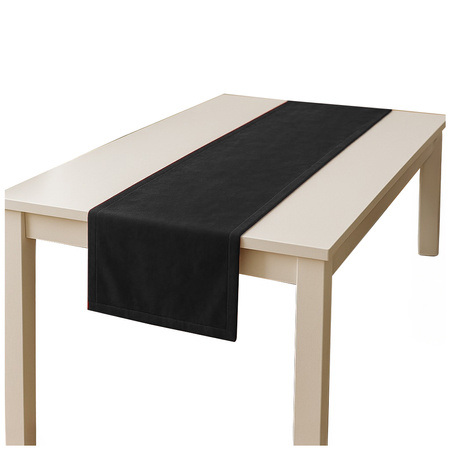 BIEŻNIK welurowy CZARNY na stół 40x200 cm
