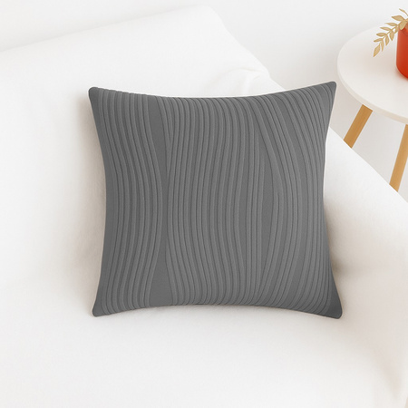Poszewka dekoracyjna na poduszkę, ciemny szary