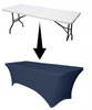 POKROWIEC na stół bankietowy cateringowy 180x76 cm granatowy