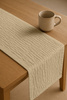 BIEŻNIK muślinowy BEŻOWY na stół 40x275 cm