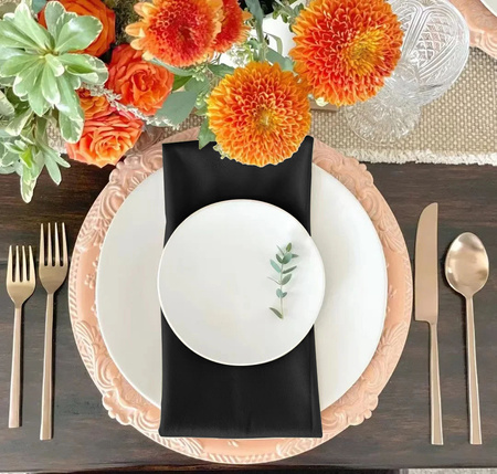 Serwetki SERWETA WELUROWA 10 sztuk 45x45cm CZARNY