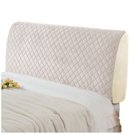 Pokrowiec na zagłówek łóżka, kremowy, 160x50 cm