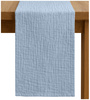 BIEŻNIK muślinowy CHŁODNY NIEBIESKI na stół 40x275 cm