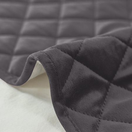 Pokrowiec na zagłówek łóżka, ciemny szary, 160x50 cm