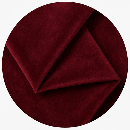 Obrus okrągły NA WYMIAR, MATOWY WELUR, bordowy