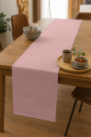 BIEŻNIK welurowy RÓŻOWY na stół 40x275 cm