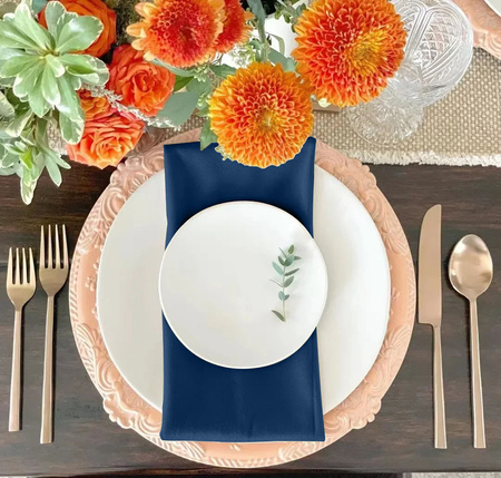 Serwetki SERWETA WELUROWA 10 sztuk 45x45cm granatowy