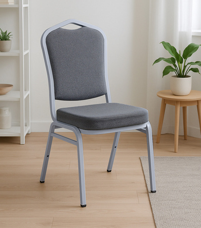 Krzesło bankietowe, konferencyjne szare