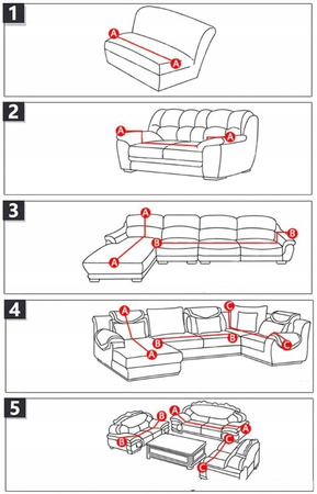 POKROWIEC na KANAPĘ NAROŻNIK welur SZARY 4 os SOFĘ
