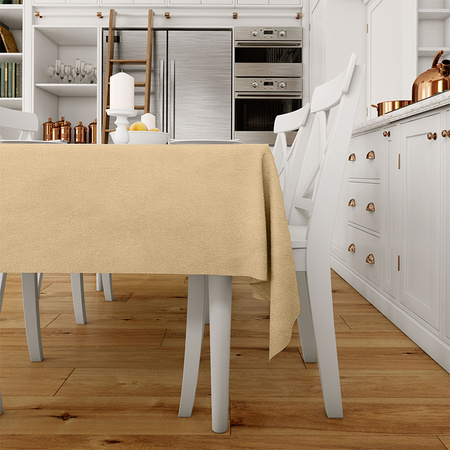 Obrus MATOWY WELUR cappucino na stół 140x240cm