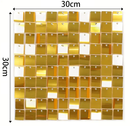 TŁO na ZDJĘCIA ŚCIANKA panelowa ZŁOTA FOTOGRAFICZNE 30x30cm LASER GOLD