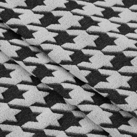 POKROWIEC na FOTEL USZAK, żakard, PEPITKA