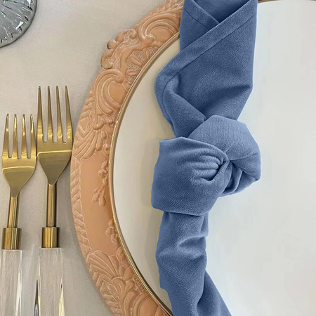 Serwetki SERWETA WELUROWA chłodny niebieski 10 sztuk 45x45cm