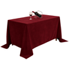 Obrus MATOWY WELUR bordowy na stół 230x230cm