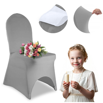 POKROWIEC KRZESŁO SZARY bankiet standard