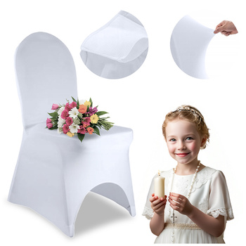 POKROWIEC NA KRZESŁO BANKIETOWY BIAŁY standard