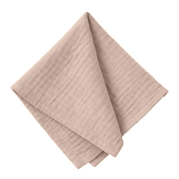 Serwetki SERWETA MUŚLINOWA pudrowy różowy 10 sztuk 45x45cm