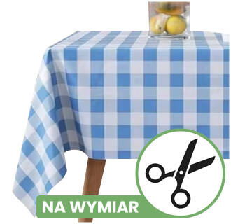 Obrus w NIEBIESKĄ KRATĘ - NA WYMIAR