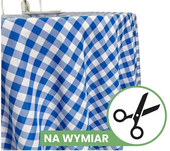 Obrus w NIEBIESKĄ KRATĘ - NA WYMIAR