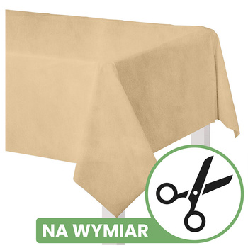 Obrus MATOWY WELUR cappucino - NA WYMIAR