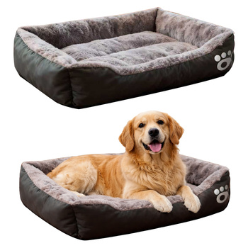 Leżanka legowisko dla DUŻEGO PSA XL: 80x60x14, szare, WODOODPORNY SPÓD