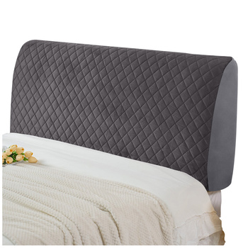 Pokrowiec na zagłówek łóżka, ciemny szary, 160x50 cm