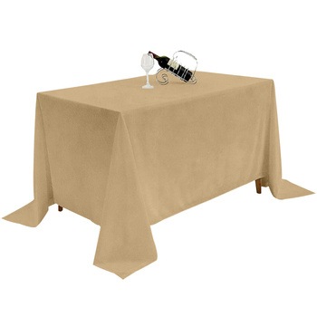 Obrus MATOWY WELUR cappucino na stół 230x230cm